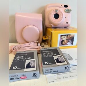 Fujifilm Instax Mini Pink Camera with Case and Film